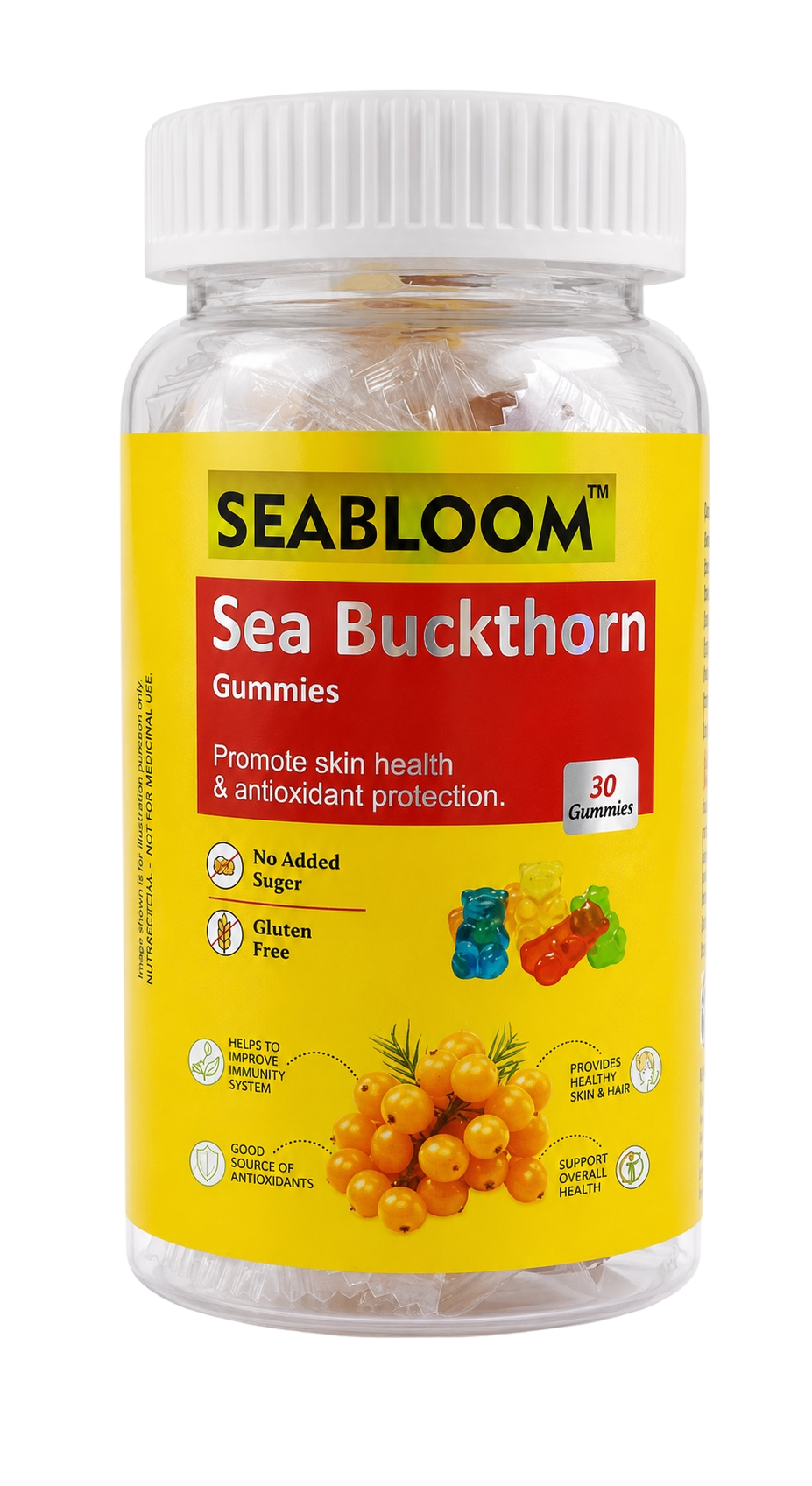 Sea Buckthorn Gummies | Skin Glow & Immunity Support