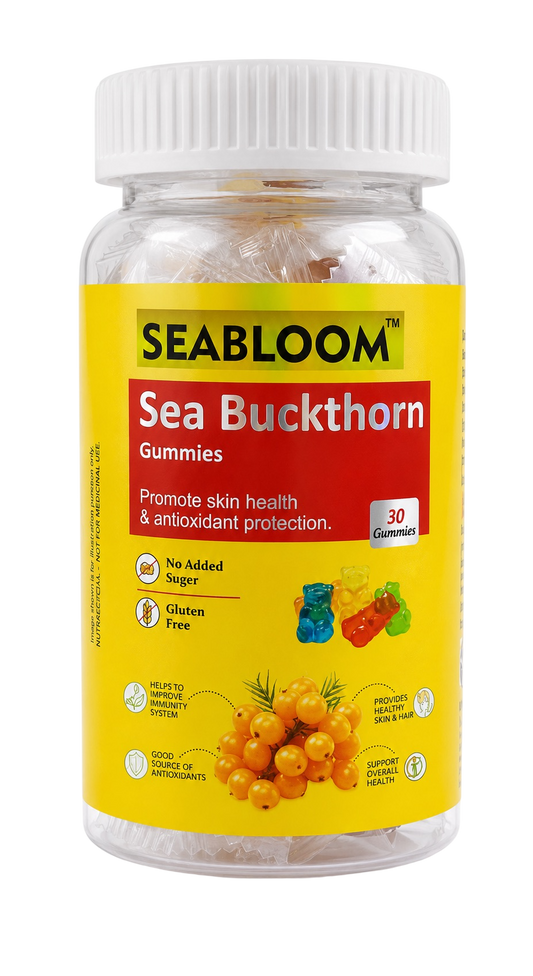 Sea Buckthorn Gummies | Skin Glow & Immunity Support